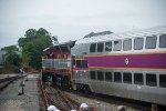 Newly Painted MBTA 1129 and Brand New Control Car 1865